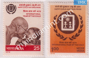 India 1979 MNH International Year Of Child 2V Set - buy online Indian stamps philately - myindiamint.com