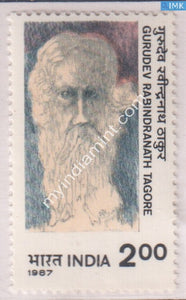 India 1987 MNH Rabindranath Tagore - buy online Indian stamps philately - myindiamint.com