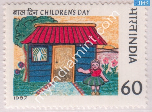 India 1987 MNH National Children's Day - buy online Indian stamps philately - myindiamint.com