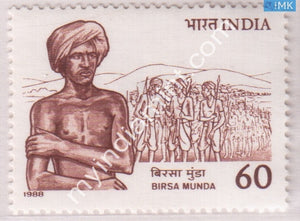 India 1988 MNH Birsa Munda - buy online Indian stamps philately - myindiamint.com