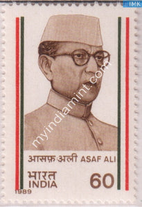 India 1989 MNH Asaf Ali - buy online Indian stamps philately - myindiamint.com