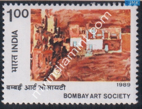 India 1989 MNH Bombay Art Society - buy online Indian stamps philately - myindiamint.com