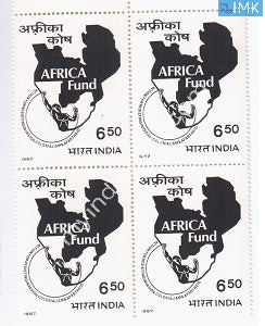 India 1987 MNH Africa Fund (Block B/L 4) - buy online Indian stamps philately - myindiamint.com