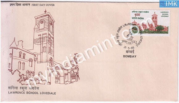 India 1988 Lawrence School Lovedale (FDC) - buy online Indian stamps philately - myindiamint.com