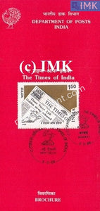 India 1988 150Th Anniv Of Times Of India Newspaper (Cancelled Brochure) - buy online Indian stamps philately - myindiamint.com