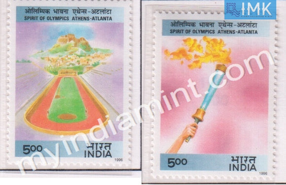 India 1996 MNH XXVI Olympic Games Atlanta Set Of 2v - buy online Indian stamps philately - myindiamint.com
