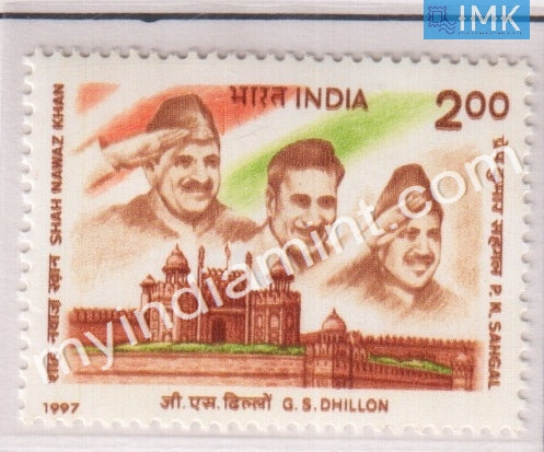 India 1997 MNH I.N.A Stalwarts - buy online Indian stamps philately - myindiamint.com