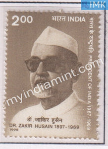 India 1998 MNH Dr. Zakir Husain - buy online Indian stamps philately - myindiamint.com