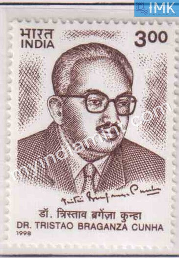 India 1998 MNH Dr. Tristao Braganza Cunha - buy online Indian stamps philately - myindiamint.com