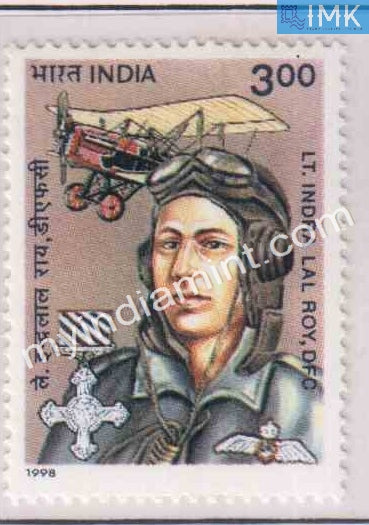 India 1998 MNH Lt. Indra Lal Roy DFC (Pilot Of 1st World War) - buy online Indian stamps philately - myindiamint.com