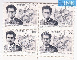 India 1993 MNH Dwarkanath Kotnis (Block B/L 4) - buy online Indian stamps philately - myindiamint.com