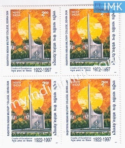 India 1997 MNH Rashtriya Indian Military Academy (Block B/L 4) - buy online Indian stamps philately - myindiamint.com
