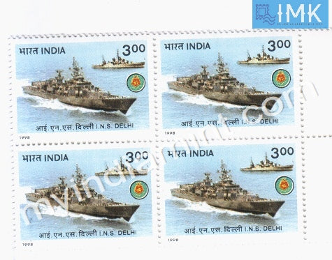 India 1998 MNH I.N.S Delhi (Block B/L 4) - buy online Indian stamps philately - myindiamint.com