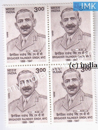 India 1999 MNH Brigadier Rajinder Singh (Block B/L 4) - buy online Indian stamps philately - myindiamint.com