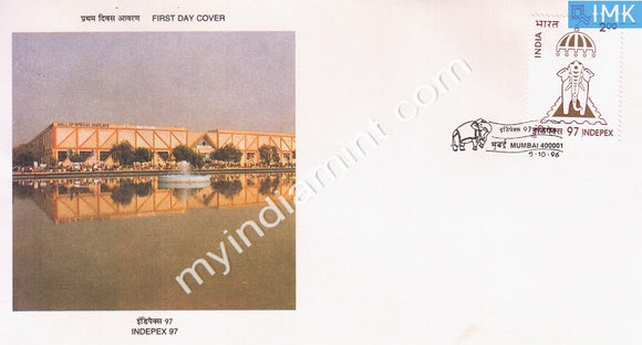 India 1996 Inpex 97 (Elephant Logo) (FDC) - buy online Indian stamps philately - myindiamint.com