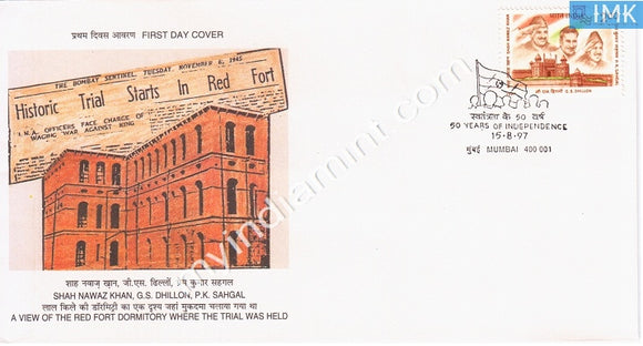 India 1997 I.N.A Stalwarts (FDC) - buy online Indian stamps philately - myindiamint.com
