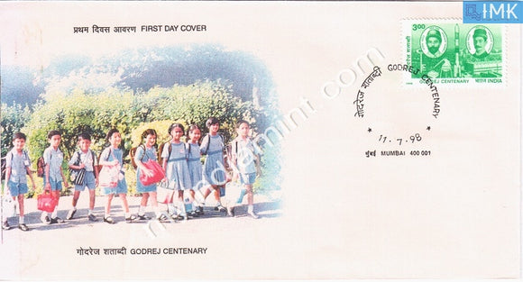 India 1998 Godrej Conglomerate (FDC) - buy online Indian stamps philately - myindiamint.com