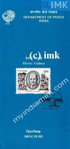 India 1992 Henry Albert John Gidney (Cancelled Brochure) - buy online Indian stamps philately - myindiamint.com