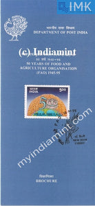 India 1995 Food And Agriculture Organization FAO (Cancelled Brochure) - buy online Indian stamps philately - myindiamint.com