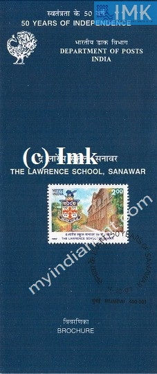 India 1997 The Lawrence School Sanawar (Cancelled Brochure) - buy online Indian stamps philately - myindiamint.com