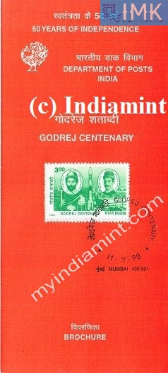 India 1998 Godrej Conglomerate (Cancelled Brochure) - buy online Indian stamps philately - myindiamint.com