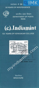 India 1998 Vidyasagar College Calcutta (Cancelled Brochure) - buy online Indian stamps philately - myindiamint.com