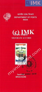 India 1999 Mizoram Accord (Cancelled Brochure) - buy online Indian stamps philately - myindiamint.com