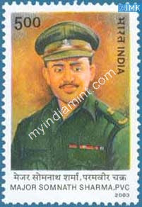 India 2003 MNH Major Somnath Sharma - buy online Indian stamps philately - myindiamint.com
