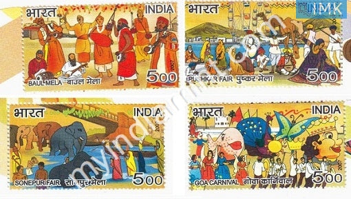 India 2007 MNH Fairs of India Set of 4v - buy online Indian stamps philately - myindiamint.com