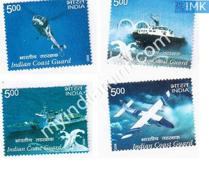 India 2008 MNH Indian Coast Guard Set of 4v - buy online Indian stamps philately - myindiamint.com