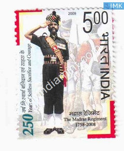 India 2009 MNH Madras Regiment 250 Years - buy online Indian stamps philately - myindiamint.com