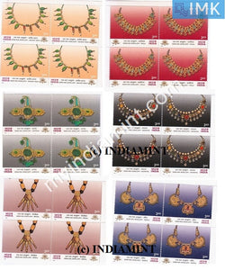 India 2000 MNH Gems & Jewellery Set of 6v (Block B/L 4) - buy online Indian stamps philately - myindiamint.com