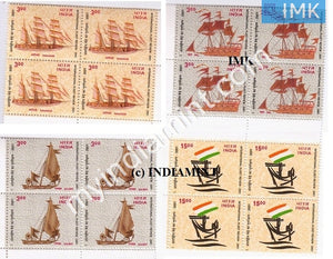 India 2001 MNH President's Fleet Review Set of 4v (Block B/L 4) - buy online Indian stamps philately - myindiamint.com