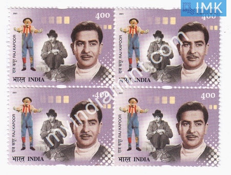India 2001 MNH Raj Kapoor (Block B/L 4) - buy online Indian stamps philately - myindiamint.com