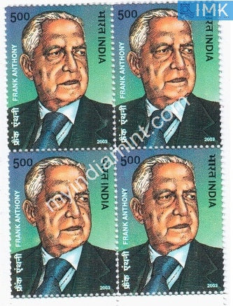India 2003 MNH Frank Anthony (Block B/L 4) - buy online Indian stamps philately - myindiamint.com