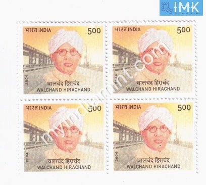 India 2004 MNH Walchand Hirachand (Block B/L 4)