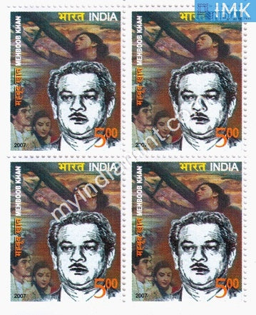 India 2007 MNH Mehboob Khan (Block B/L 4) - buy online Indian stamps philately - myindiamint.com