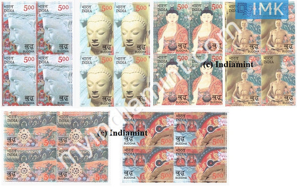 India 2007 MNH 2250 Years of Buddha Mahaparinirvana Set of 6v (Block B/L 4) - buy online Indian stamps philately - myindiamint.com