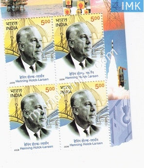 India 2008 MNH Henning Holck Larsen (Block B/L 4) - buy online Indian stamps philately - myindiamint.com