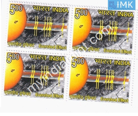 India 2008 MNH Evershed Effect (Block B/L 4) - buy online Indian stamps philately - myindiamint.com