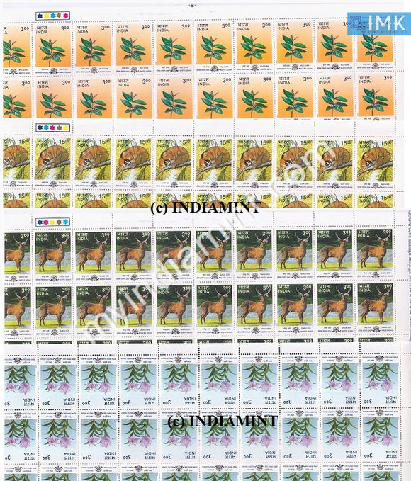 India 2000 MNH Indipex Asiana Heritage of Manipur & Tripura Set of 4v (Full Sheet) - buy online Indian stamps philately - myindiamint.com