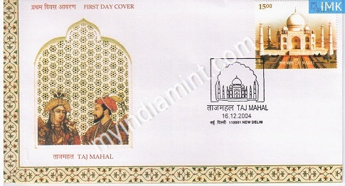 India 2004 MNH Taj Mahal Agra (FDC) - buy online Indian stamps philately - myindiamint.com