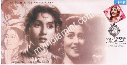 India 2008 MNH Madhubala (FDC) - buy online Indian stamps philately - myindiamint.com