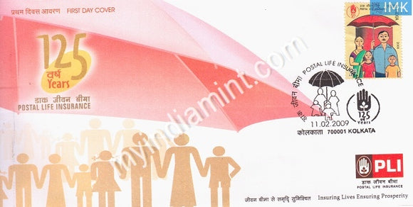 India 2009 MNH Postal Life Insurance (FDC) - buy online Indian stamps philately - myindiamint.com