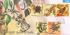 India 2009 MNH Spices Of India Set Of 5v (FDC) - buy online Indian stamps philately - myindiamint.com