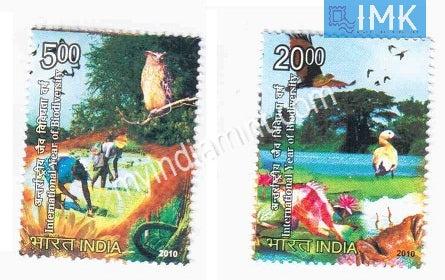 India 2010 MNH International Year Of Bio Diversity Set Of 2v - buy online Indian stamps philately - myindiamint.com