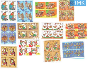 India 2010 MNH Astrological Signs Set Of 12v (Block B/L of 4) - buy online Indian stamps philately - myindiamint.com