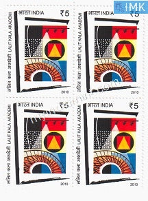 India 2010 MNH Lalit Kala Academy (Block B/L of 4) - buy online Indian stamps philately - myindiamint.com