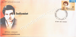 India 2011 MNH Srinivasa Ramanujan (FDC) - buy online Indian stamps philately - myindiamint.com