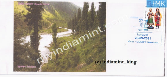 India 2011 Special Cover Pahalgam Srinagar #SP6 - buy online Indian stamps philately - myindiamint.com